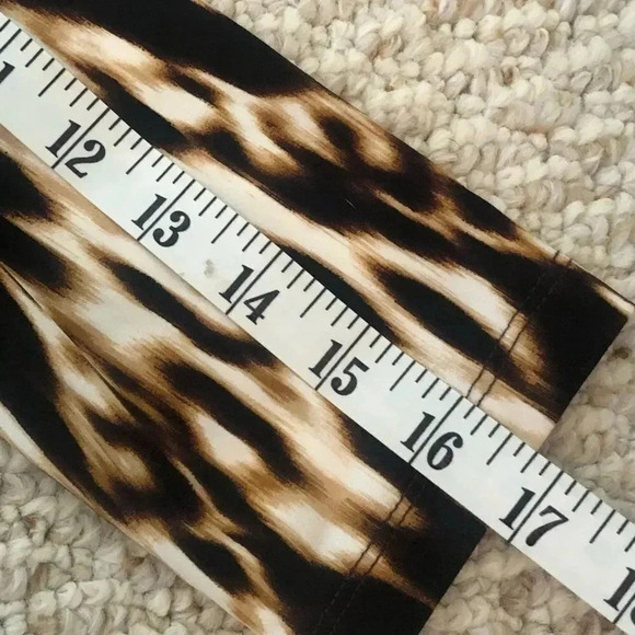 Dana Buchman brown tiger striped mod dress size 6 - Picture 11 of 15